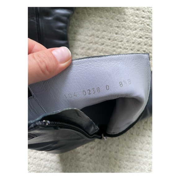 Authentic Gucci Black Leather Ankle Boots – Size 8.5 (Style 10402380) - Picture 10 of 12